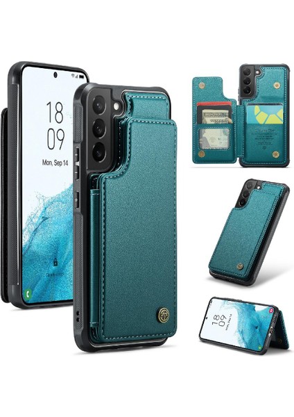 Samsung Galaxy S22 Kart Tutucu Ince Darbeye Pu Için Caseme Cüzdan Kılıf (Yurt Dışından)