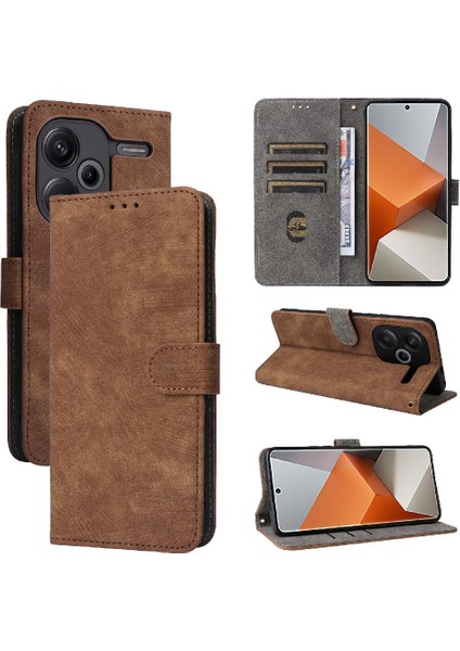 Xiaomi Redmi Not Için Kılıf 13 Pro Artı Pu Deri Flip Folio Cüzdan Kart (Yurt Dışından)