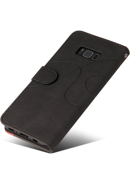 Samsung Galaxy S8 Artı Pu Deri Flip Folio Kılıf Kickstand ile (Yurt Dışından)