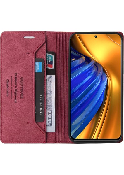 Xiaomi Poco F4 5g Iki Kart Yuvaları Premium Deri Premium Deri (Yurt Dışından)