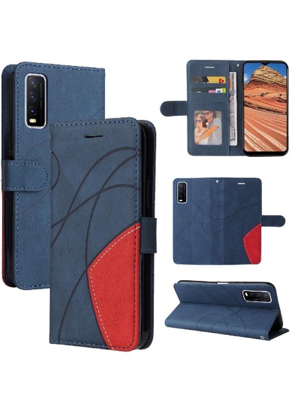 Vıvo Y20/YVIVO/Y20I Pu Deri Flip Folio Kılıf Için Kart ile Kickstand (Yurt Dışından)