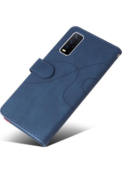 Vıvo Y20/YVIVO/Y20I Pu Deri Flip Folio Kılıf Için Kart ile Kickstand (Yurt Dışından)