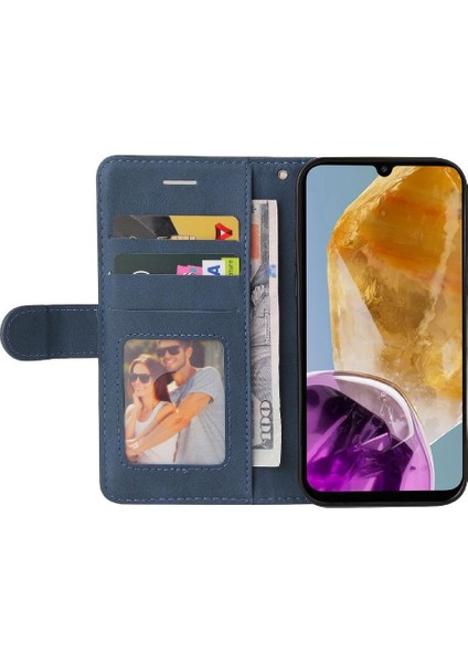 Mays Shop Samsung Galaxy Flip Için Flip CASE/F15 5g Pu Deri Flip Folio Kılıf ile (Yurt Dışından)