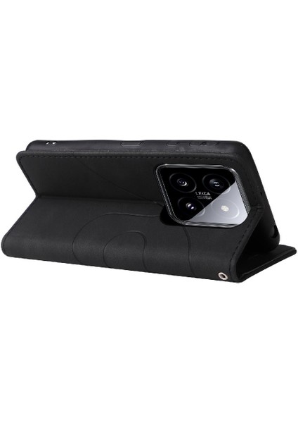 Kart Yuvası Standı ile Xiaomi 14 Pu Deri Flip Folio Kılıf (Yurt Dışından) fiyatları