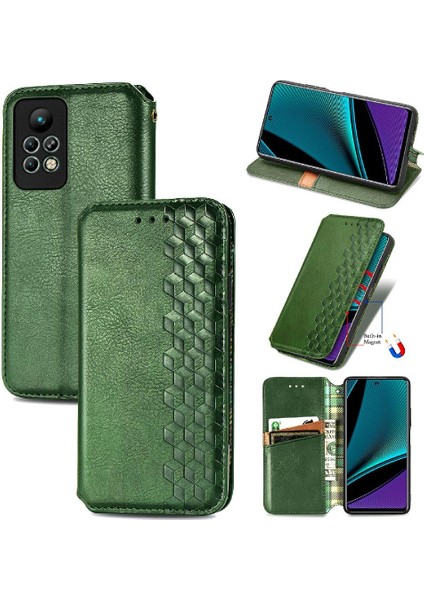 Infinix Not 11 Pro Zarif Iş Flip Kapak Kılıf Için Kılıf (Yurt Dışından)