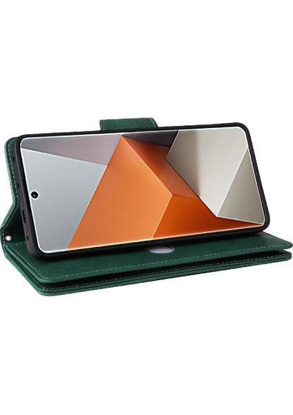 Xiaomi Redmi Not 13 Pro Artı Manyetik Deri Fermuar Cüzdan (Yurt Dışından)