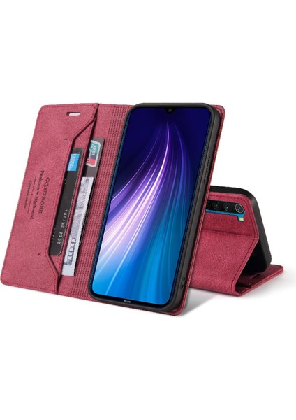 Xıaomı Redmi Için Not 8t Iki Kart Yuvaları Premium Deri Kickstand (Yurt Dışından)
