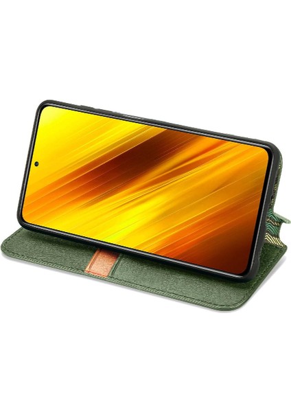 Xıaomı Poco X3 Nfc Zarif Iş Çevirme Kapağı Moda Tasarımı (Yurt Dışından)