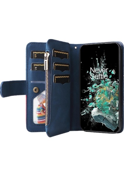 Oneplus 10T Iki Renkli Dikiş Için Kılıf Kickstand Koruyucu Fermuar Tarzı (Yurt Dışından) fırsatları