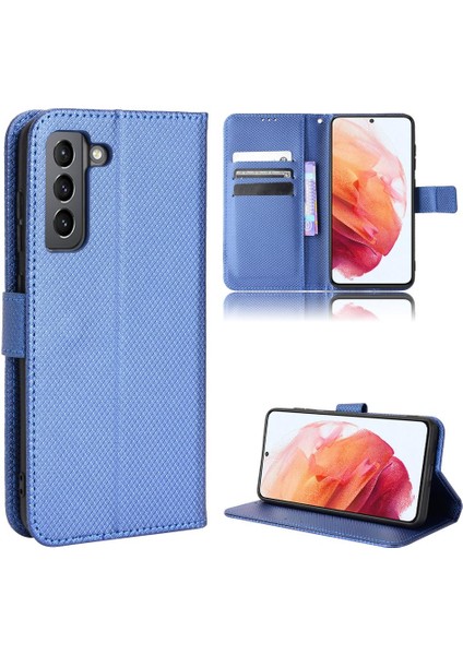 Samsung Galaxy S21 Fe Kart Tutucu Için Kickstand Manyetik Cüzdan Kapak (Yurt Dışından)