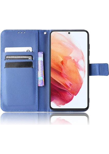 Samsung Galaxy S21 Fe Kart Tutucu Için Kickstand Manyetik Cüzdan Kapak (Yurt Dışından)