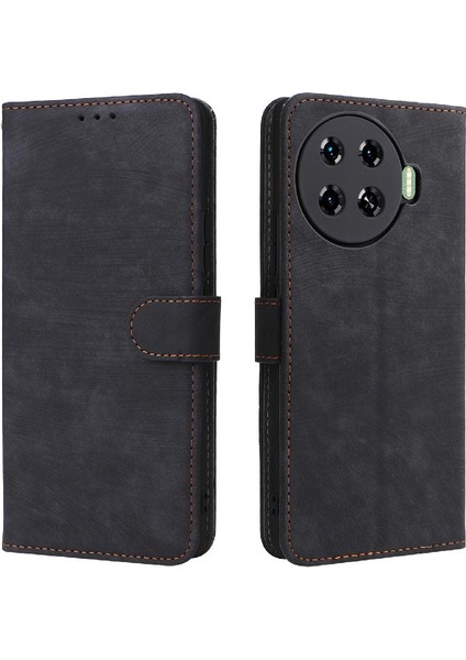 Tecno Spark 20 Pro Artı 4g Flip Folio Cüzdan Kart Yuvaları Kapak Pu (Yurt Dışından)