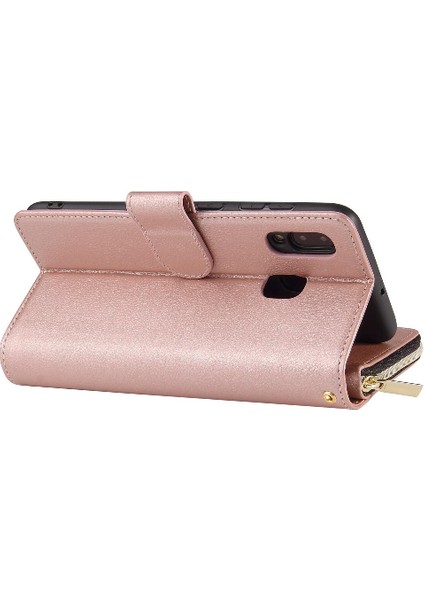 Samsung Galaxy A30/A20 Flip Kapak Kart Tutucu Fermuar Cep Vaka (Yurt Dışından) modelleri