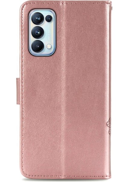 Oppo Oppo 5 Pro Için Kılıf Kısa Kayış Kapak Çevirin Deri Kılıf Dört Yaprak (Yurt Dışından) indirimleri