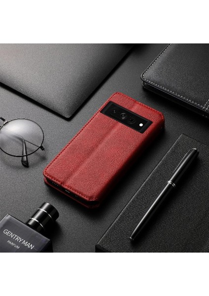 Google Piksel 7 Pro Flip Kapak Kılıf Cüzdan Fonksiyonu Için Kılıf (Yurt Dışından)