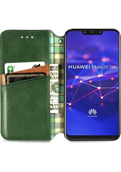 Huawei Mate 20 Lite Için Kılıf Kılıf Moda Tasarım Cüzdan Fonksiyonu (Yurt Dışından)