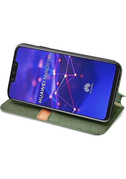 Huawei Mate 20 Lite Için Kılıf Kılıf Moda Tasarım Cüzdan Fonksiyonu (Yurt Dışından)