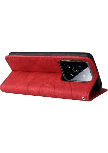 Kart Yuvası Standı ile Xiaomi 14 Pu Deri Flip Folio Kılıf (Yurt Dışından) fiyatları