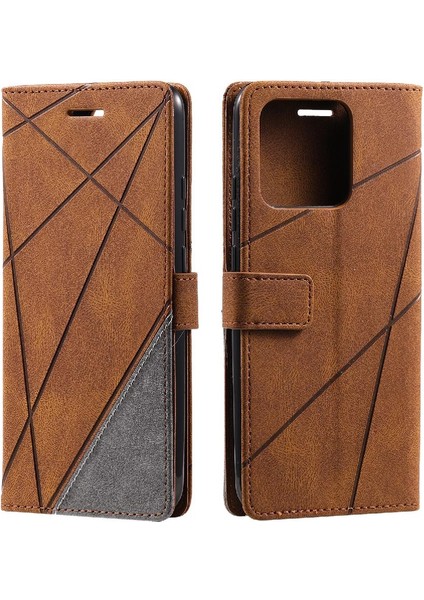 Xiaomi Redmi 10C Manyetik Pu Deri Kart Tutucu Kickstand Cüzdan (Yurt Dışından)
