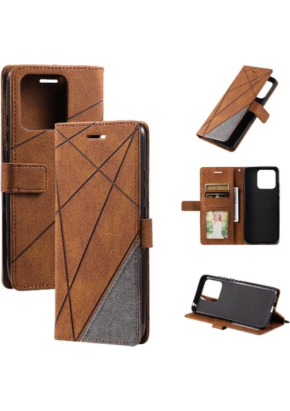 Xiaomi Redmi 10C Manyetik Pu Deri Kart Tutucu Kickstand Cüzdan (Yurt Dışından)