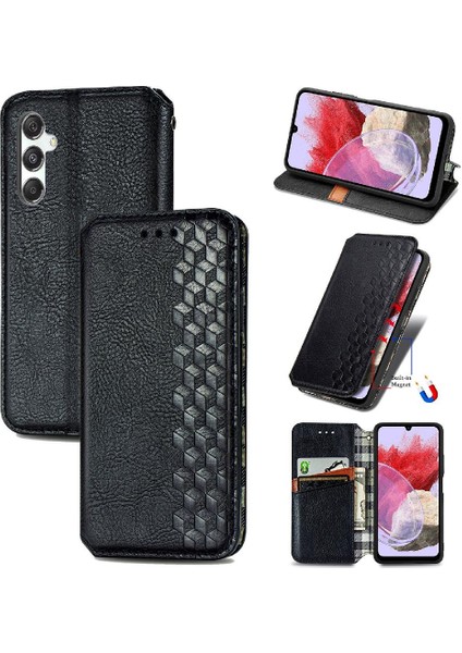 Samsung Galaxy M34 5g Moda Tasarım Cüzdan Fonksiyonu Için Kılıf Kapak Çevirin (Yurt Dışından)
