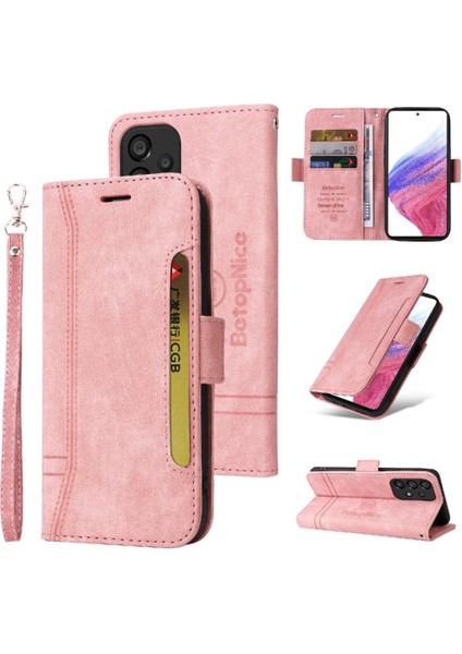 Samsung Galaxy A53 5g Tpu Deri Manyetik Kart Yuvaları Cüzdan Flip Case (Yurt Dışından)
