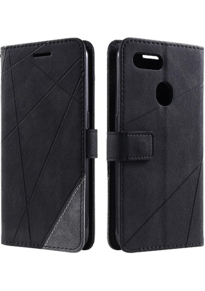 Oppo A7/A12/A5S Kart Tutucu Için Kickstand Cüzdan Flip Folio Pu (Yurt Dışından)