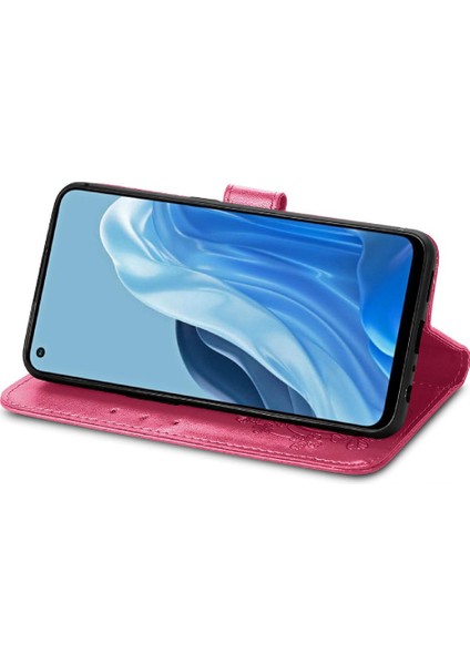 Oppo Case 7 4g Için Kılıf Kapak Çevirin Kılıf Dört Yapraklı Yonca Zarif (Yurt Dışından) fiyatları