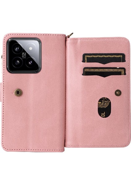 Xiaomi 14 Pu Deri Manyetik Kapatma Onbeş Kart Yuvaları ile (Yurt Dışından) fırsatları