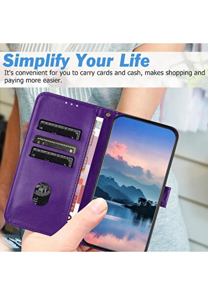 Mays Shop Google Piksel 8 Pro Pu Deri Litch Desen Kart Yuvaları Flip Için Telefon Kılıfı (Yurt Dışından)