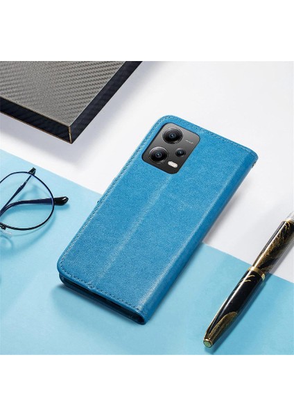 Xiaomi Poco X5 Için Kılıf Deri Kılıf Kapak Çevirin Zarif Iş Kısa (Yurt Dışından)