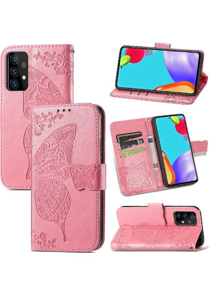 Samsung A52 5g Kanat Kelebek Iş Cüzdan Çok Renkli (Yurt Dışından)