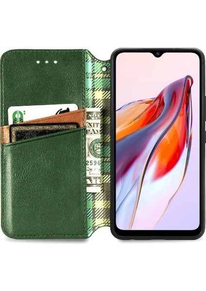 Xıaomı Redmi 12C Deri Kılıf Moda Tasarımı Zarif Iş Için Kılıf (Yurt Dışından)