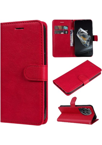 Oneplus 12 5g Için Flip Case Kart Yuvası ile Yüksek Kaliteli Deri Iş (Yurt Dışından)