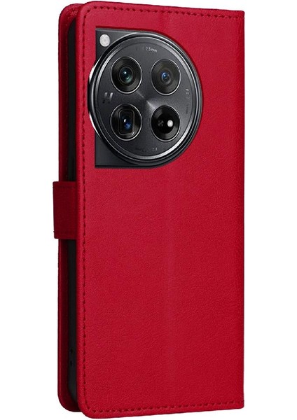Oneplus 12 5g Için Flip Case Kart Yuvası ile Yüksek Kaliteli Deri Iş (Yurt Dışından)