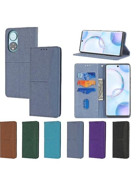 Huawei Nova 9 Için Kılıf El Cüzdan Kredi Kartı Tutucu Flip Folio Kitap Pu (Yurt Dışından)