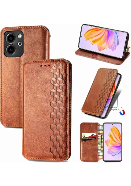 Huawei Onur Için Kılıf 80SE Moda Tasarım Deri Kılıf Kapak Kapak Iş (Yurt Dışından)