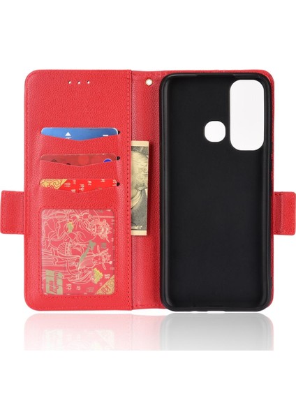 Infinix Sıcak 11/X662 Manyetik Cüzdan Pu Deri Yan Toka Kartı Için Kılıf (Yurt Dışından)