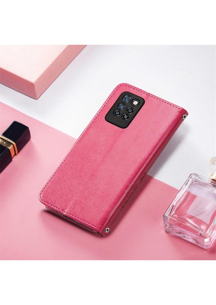 Infinix Not 10 Pro Zarif Iş Dört Yapraklı Yonca Flip Case Için Kılıf (Yurt Dışından)