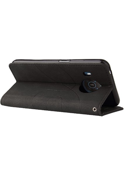 Nokia X10/X20 Pu Deri Flip Folio Kılıf Kickstand Koruyucu (Yurt Dışından)