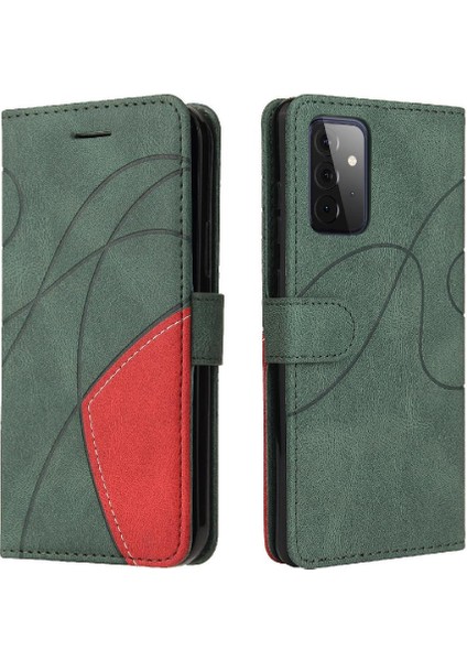 Kart Yuvası ile Samsung Galaxy A72 Pu Deri Flip Folio Kılıf (Yurt Dışından)