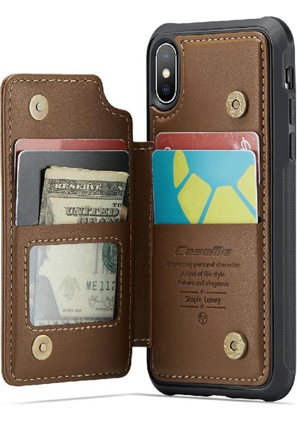 IPhone X/xs Ince Darbeye Dayanıklı Durumda Pu Deri Kart (Yurt Dışından) modelleri