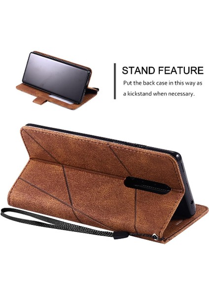 Oneplus 8 Için Kılıf Pu Deri Manyetik Cüzdan Flip Folio Kart Tutucu (Yurt Dışından)