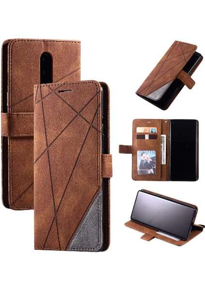 Oneplus 8 Için Kılıf Pu Deri Manyetik Cüzdan Flip Folio Kart Tutucu (Yurt Dışından)