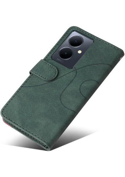 Vıvo V29 Lite Için Kılıf Pu Deri Flip Folio Kılıf Kickstand Koruyucu (Yurt Dışından)