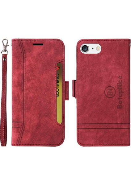 Iphone 8 Için Kılıf Artı/7 Artı Kart Yuvaları Cüzdan Kapak Çevirin Tpu Deri (Yurt Dışından)