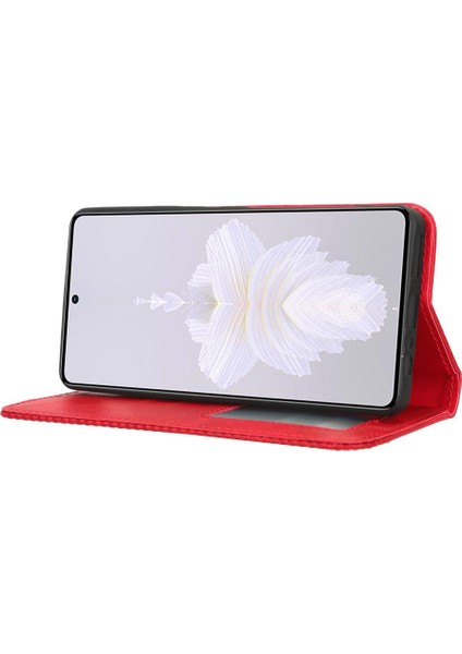 Tecno Camon 20 Pro 5g Manyetik Kapatma Cüzdan Pu Deri Için Kılıf (Yurt Dışından)