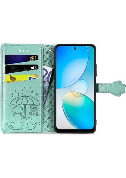 Mays Shop Infinix Sıcak 12 Flip Kapak Darbeye Kısa Kayış Karikatür Hayvanlar Için Kılıf (Yurt Dışından)