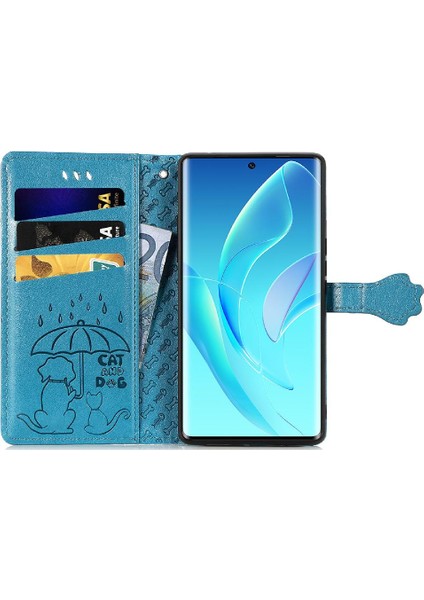 Huawei Onur 60 Için Kılıf Kısa Kayış Karikatür Hayvanlar Darbeye Deri (Yurt Dışından)