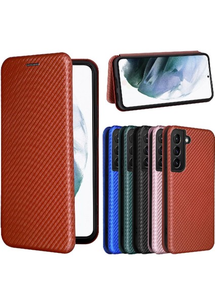 Kart Sahibinin ile Samsung Galaxy S22 Deri Folio Flip Case Için Kılıf (Yurt Dışından)